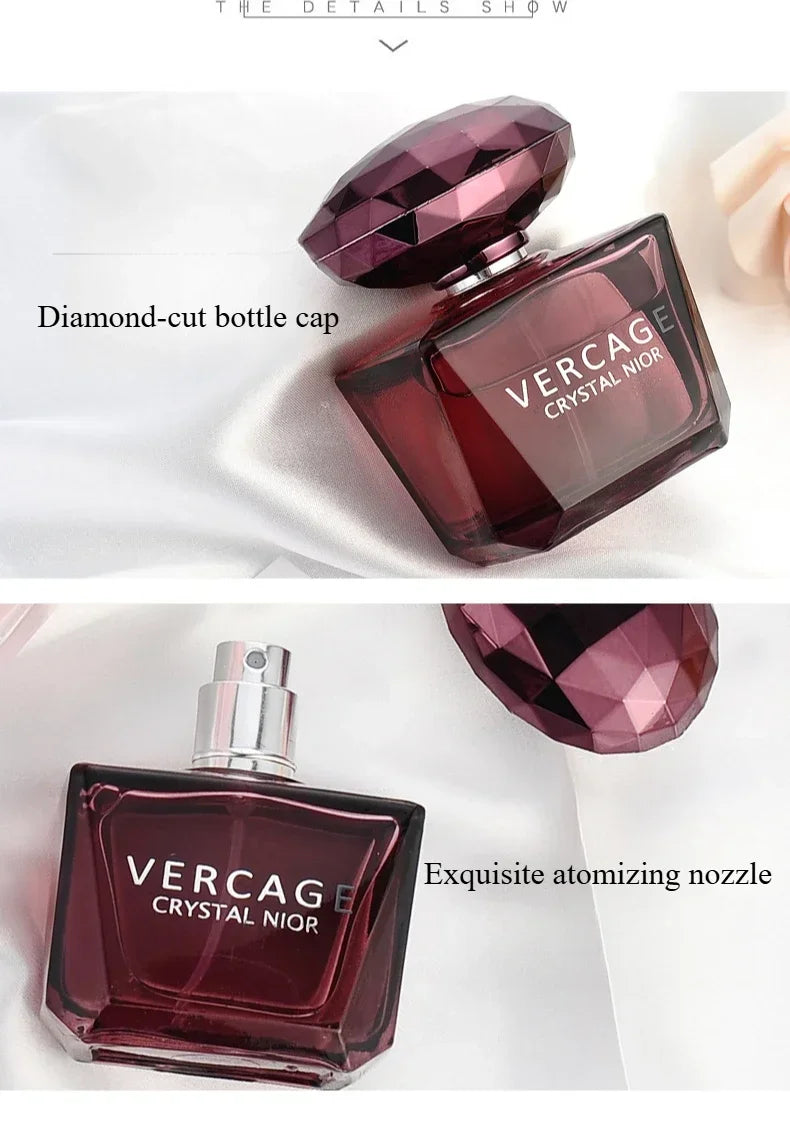 Perfume 50ML Osmanthus Peony and Pomegranate Fragrance Perfume for Women Crystal Diamond Series Light and Elegant Scent Parfum
