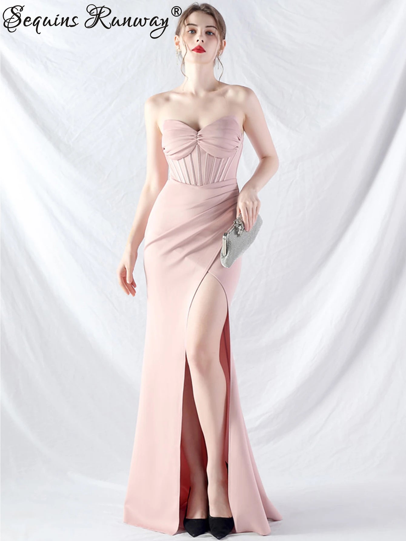 Robe longue d'été blanche dos nu sexy, élégante robe à plis pour femme, robe de soirée d'anniversaire, robe longue de mariage rouge luxueuse, vestidos