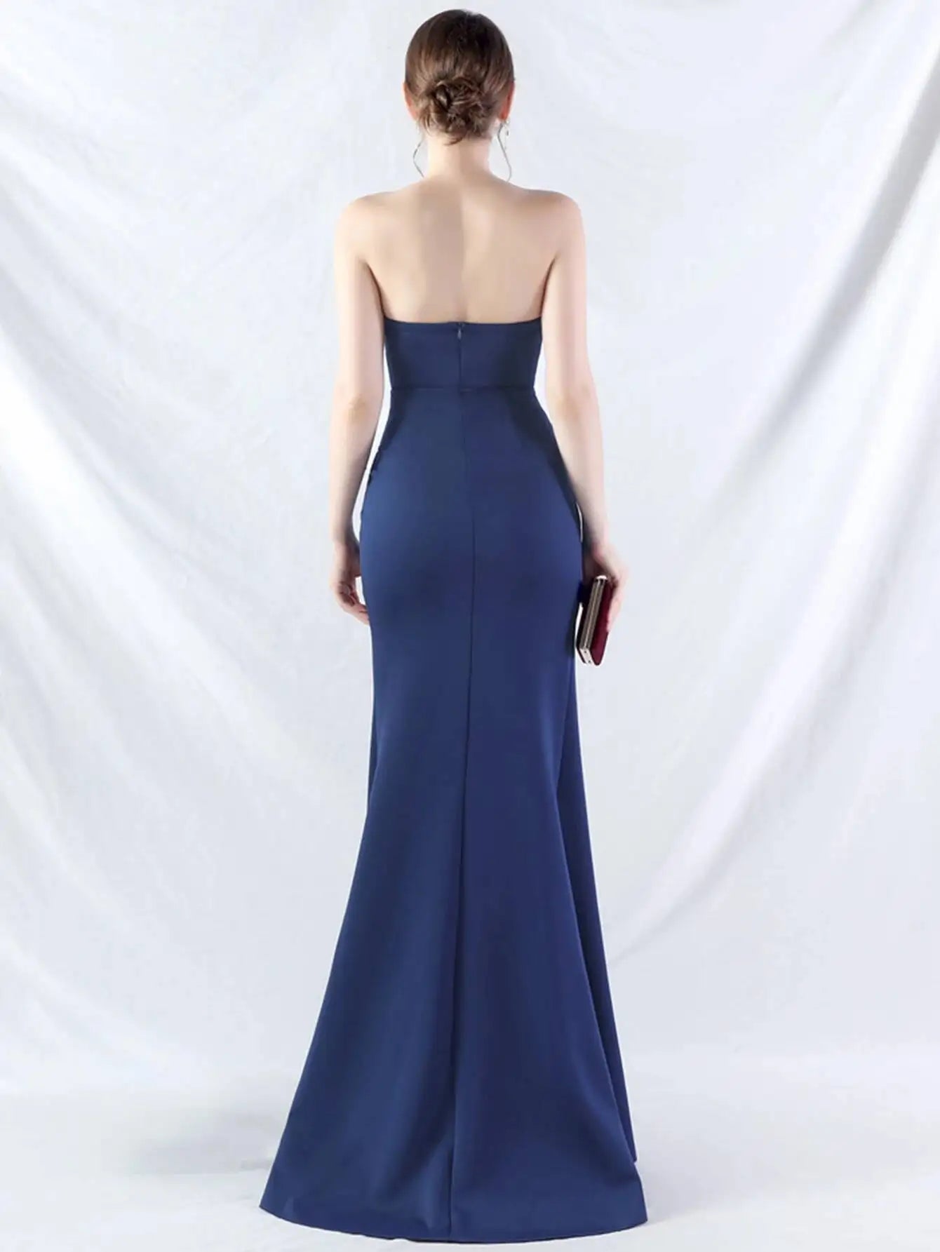 Robe longue d'été blanche dos nu sexy, élégante robe à plis pour femme, robe de soirée d'anniversaire, robe longue de mariage rouge luxueuse, vestidos