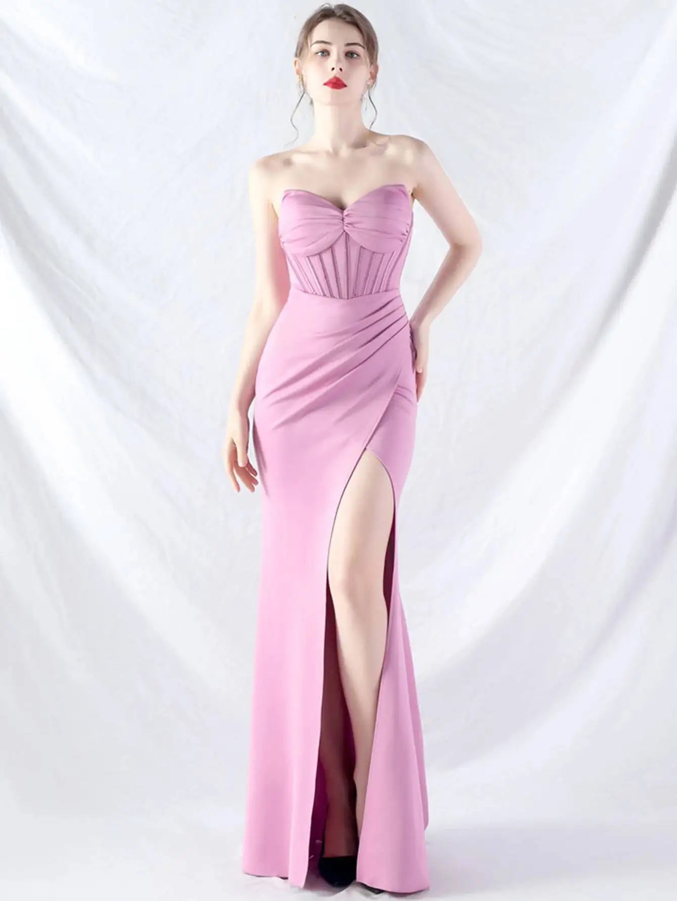 Robe longue d'été blanche dos nu sexy, élégante robe à plis pour femme, robe de soirée d'anniversaire, robe longue de mariage rouge luxueuse, vestidos