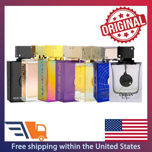 Nuit Series Eau de Parfum Spray Unisex 105ml Original Arab Perfumes Lasting Woody Fragrance Perfume Cologne Makeup