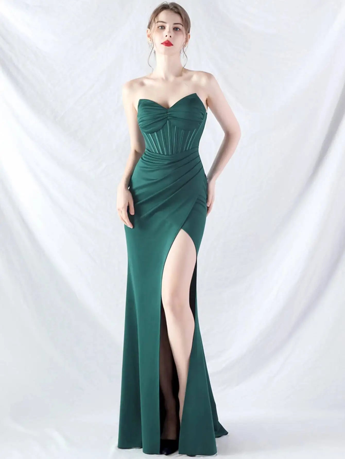 Robe longue d'été blanche dos nu sexy, élégante robe à plis pour femme, robe de soirée d'anniversaire, robe longue de mariage rouge luxueuse, vestidos