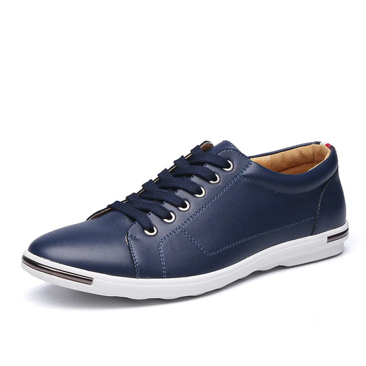 Men Casual Leather Shoes Fashionable Men Shoes Minimalist Designer Men Shoes Breathable Classic Lace Up Sports Shoes Board Shoe