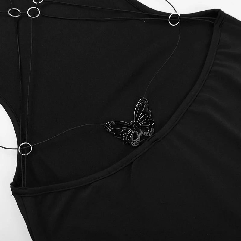 Sexy Backless Black Maxi Dresses For Women Summer Sleeveless Elegant Bodycon Halter Long Dress Casual Party Vestidos