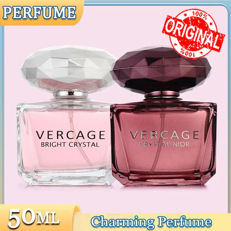 Perfume 50ML Osmanthus Peony and Pomegranate Fragrance Perfume for Women Crystal Diamond Series Light and Elegant Scent Parfum