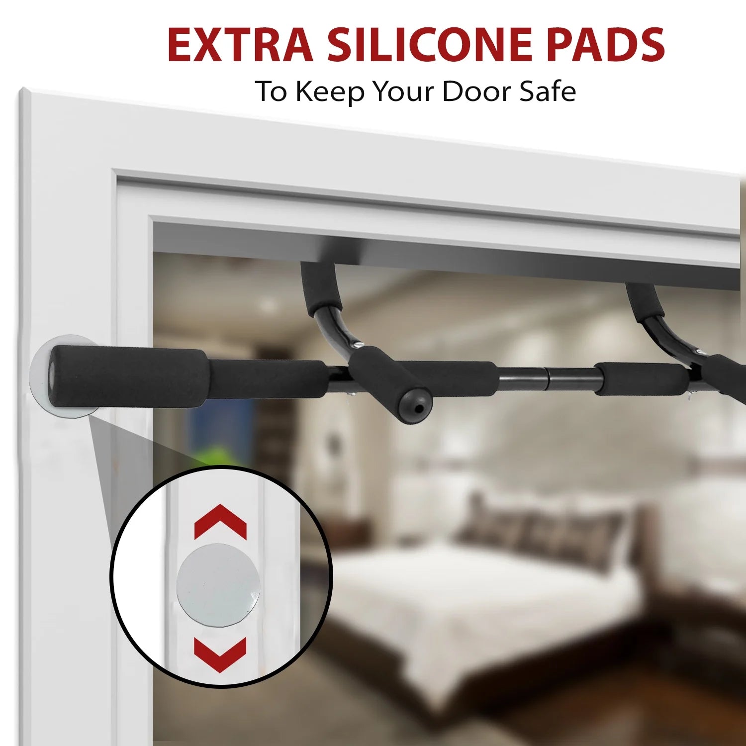Ben Din Clothing Multi-Function Portable Pull up Bar for Doorway, Black