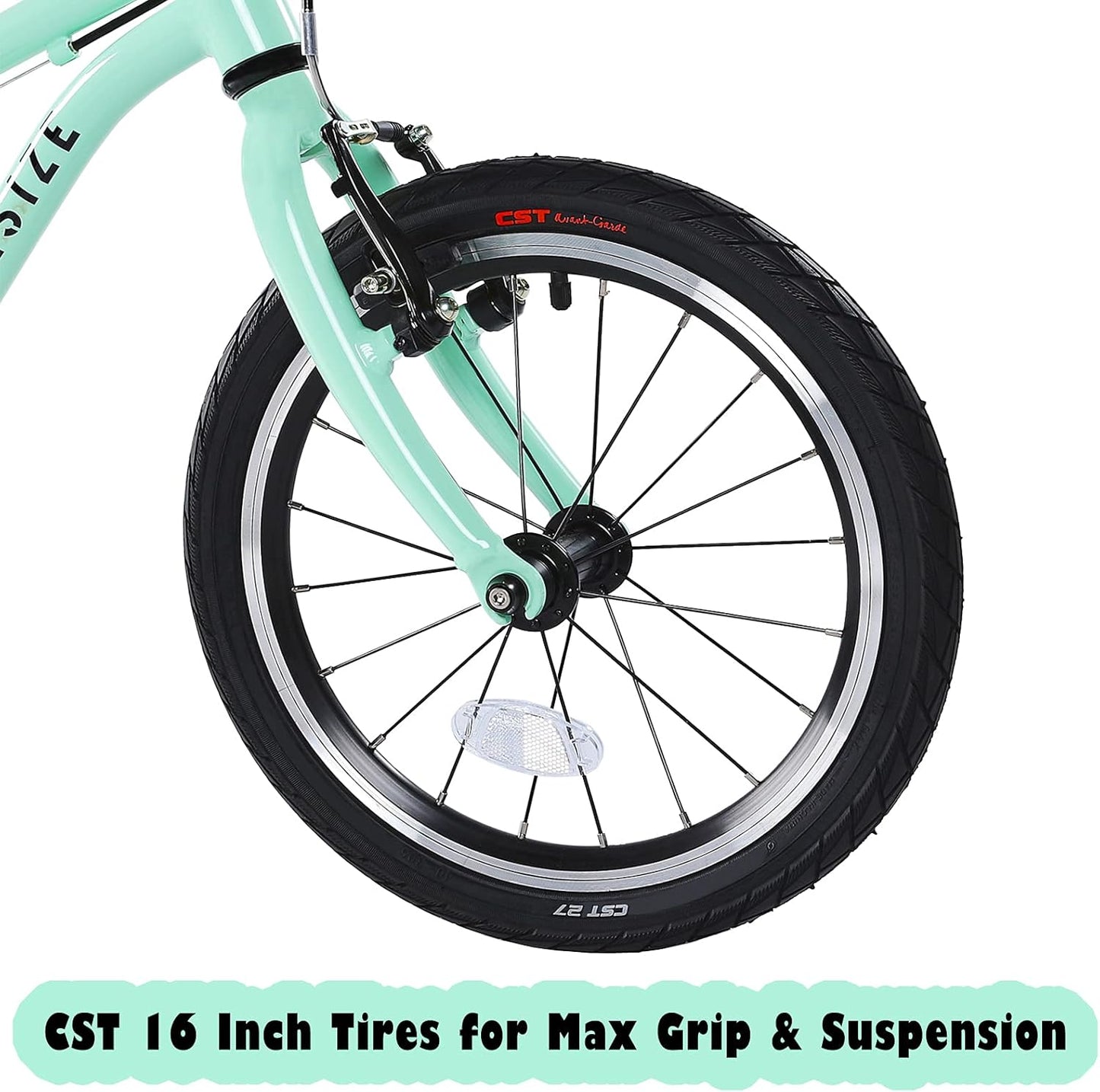 A11N SPORTS BELSIZE 16-Inch Belt-Drive Kid'S Bike, Lightweight Aluminium Alloy Bicycle(Only 12.57 Lbs) for 3-7 Years Old