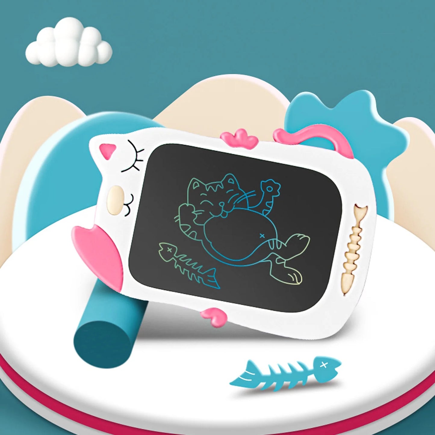 LCD Drawing Doodle Board Toys for Girls 3-6 Years, Toddler Girl Learning Toys for Girls 4 5 6 7 8 Year Old, Birthday Gifts Toys for 2 3 4 5 Years Old Girls