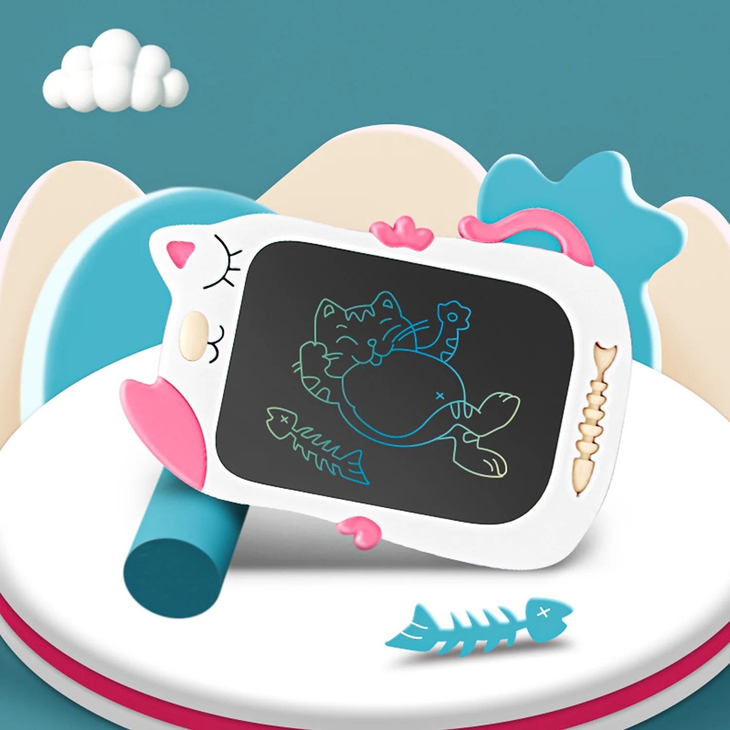LCD Drawing Doodle Board Toys for Girls 3-6 Years, Toddler Girl Learning Toys for Girls 4 5 6 7 8 Year Old, Birthday Gifts Toys for 2 3 4 5 Years Old Girls