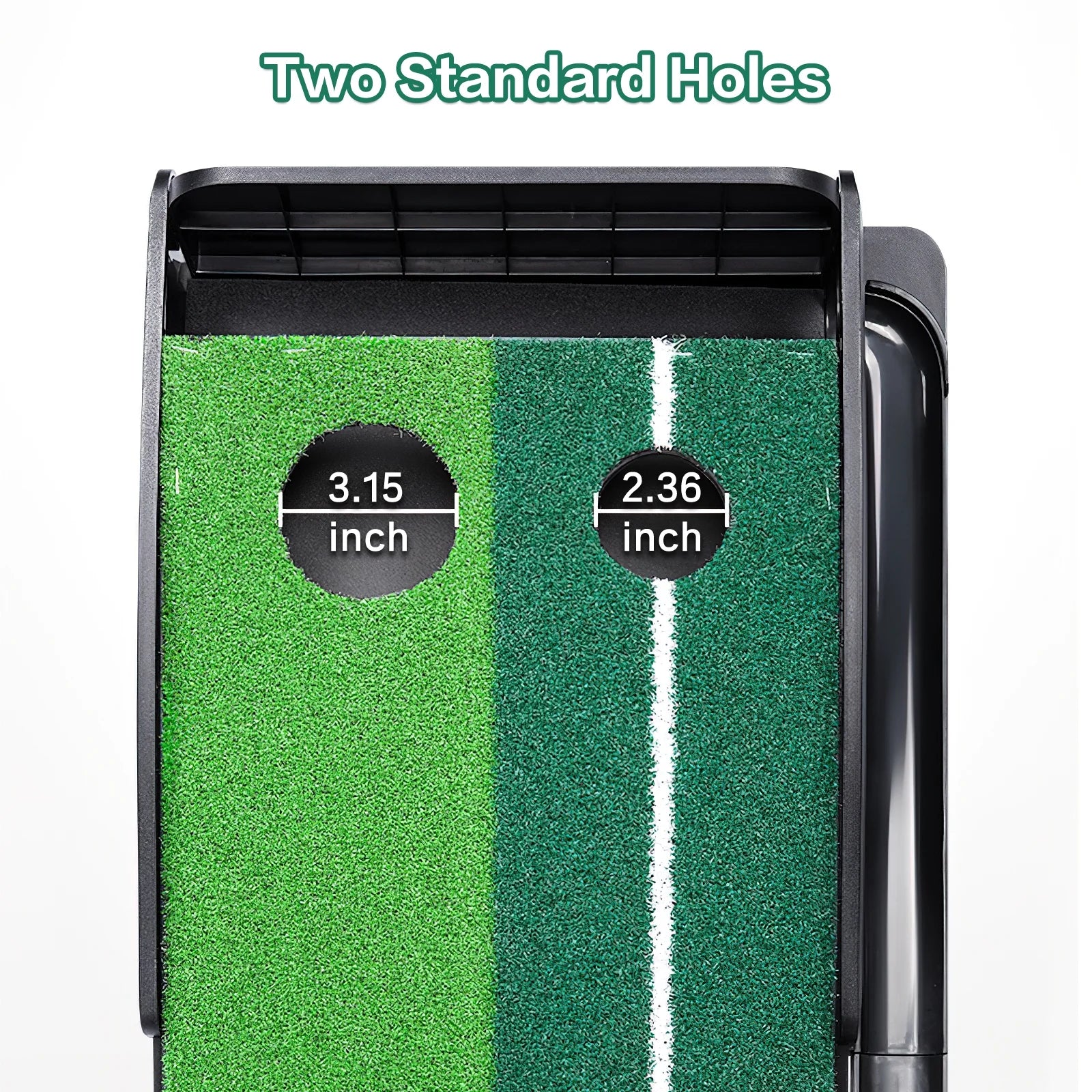 Fisca Putting Green Mat 9.9FT Golf Training Putting Mat with Auto Ball Return for Indoor/Outdoor