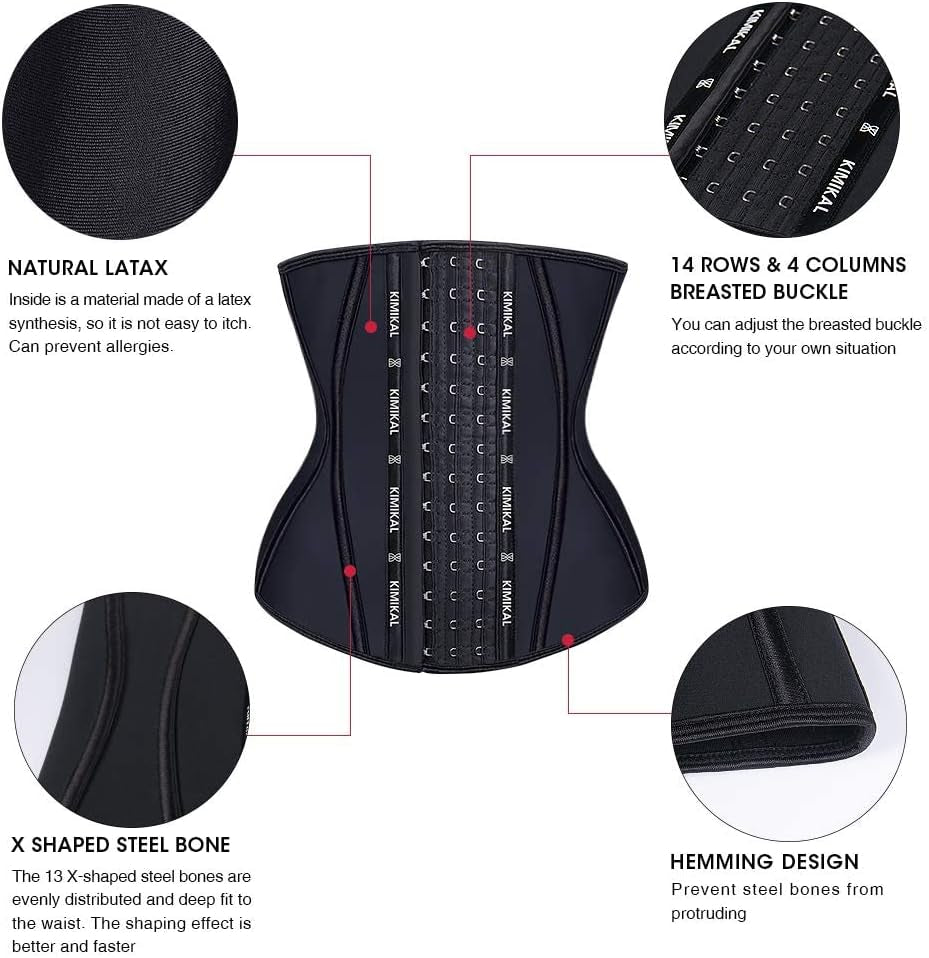 KIMIKAL Corset Waist Trainer Waist Cincher Shapewear Fajas Colombianas Waist Trimmer Tummy Control