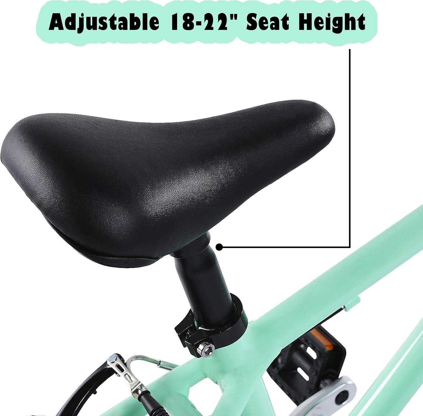 A11N SPORTS BELSIZE 16-Inch Belt-Drive Kid'S Bike, Lightweight Aluminium Alloy Bicycle(Only 12.57 Lbs) for 3-7 Years Old