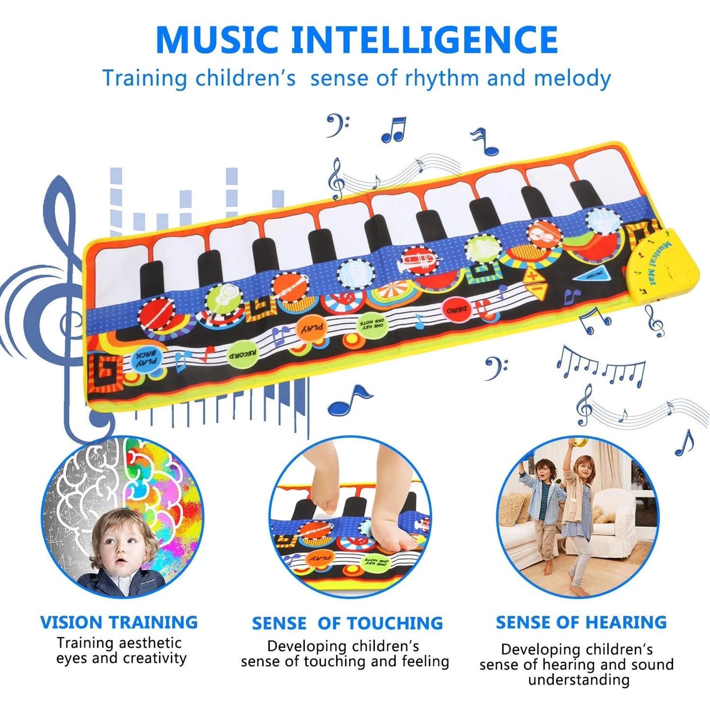 Somnr Musical Piano Mat Electronic Multi-Functional Musical Mats for Kids 3+ Years Old Toddler