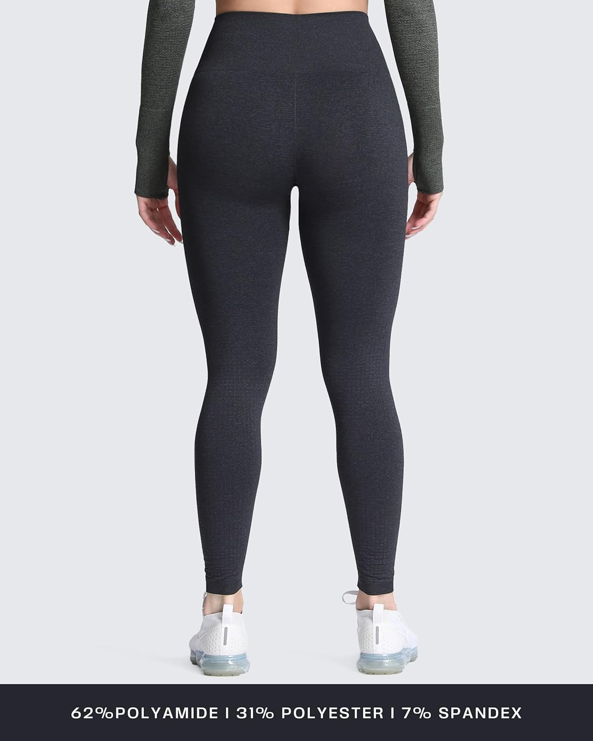 Aoxjox Women'S High Waist Workout Gym Vital Seamless Leggings Yoga Pants