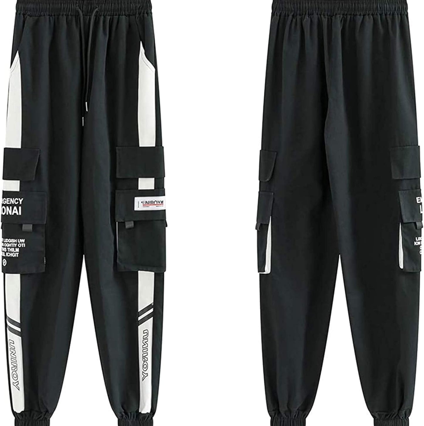 XYXIONGMAO Men'S Streetwear Joggers Casual Sports Pants Baggy Casual Techwear Hip Hop Sweatpants Black Cargo Pants for Men