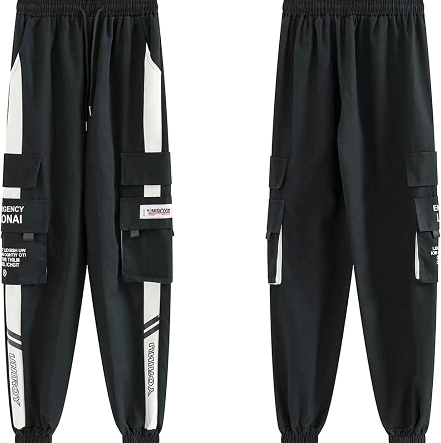 XYXIONGMAO Men'S Streetwear Joggers Casual Sports Pants Baggy Casual Techwear Hip Hop Sweatpants Black Cargo Pants for Men