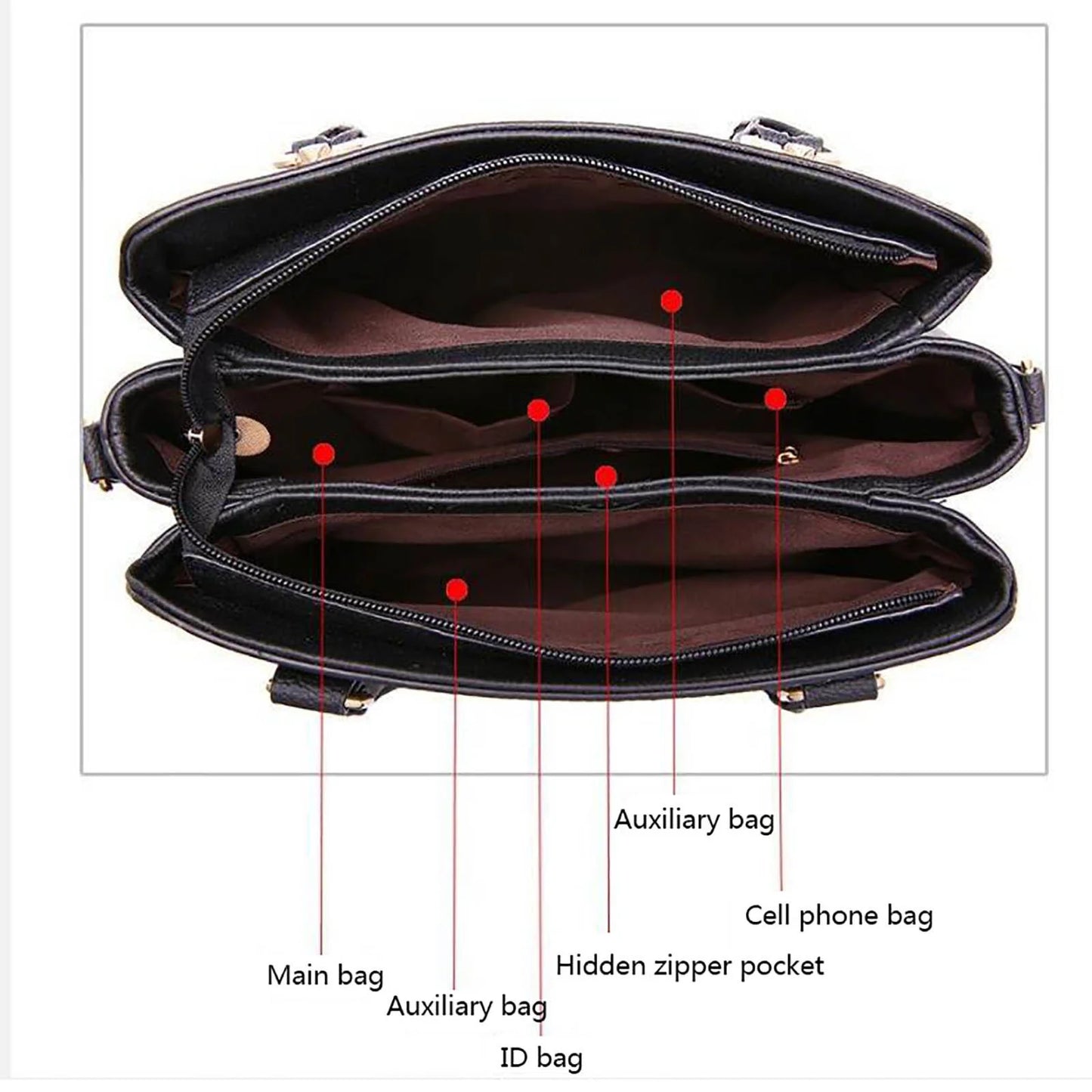 Handbag Womens Ladies Purse Satchel Shoulder Roomy Fashion Tote Leather Handbag