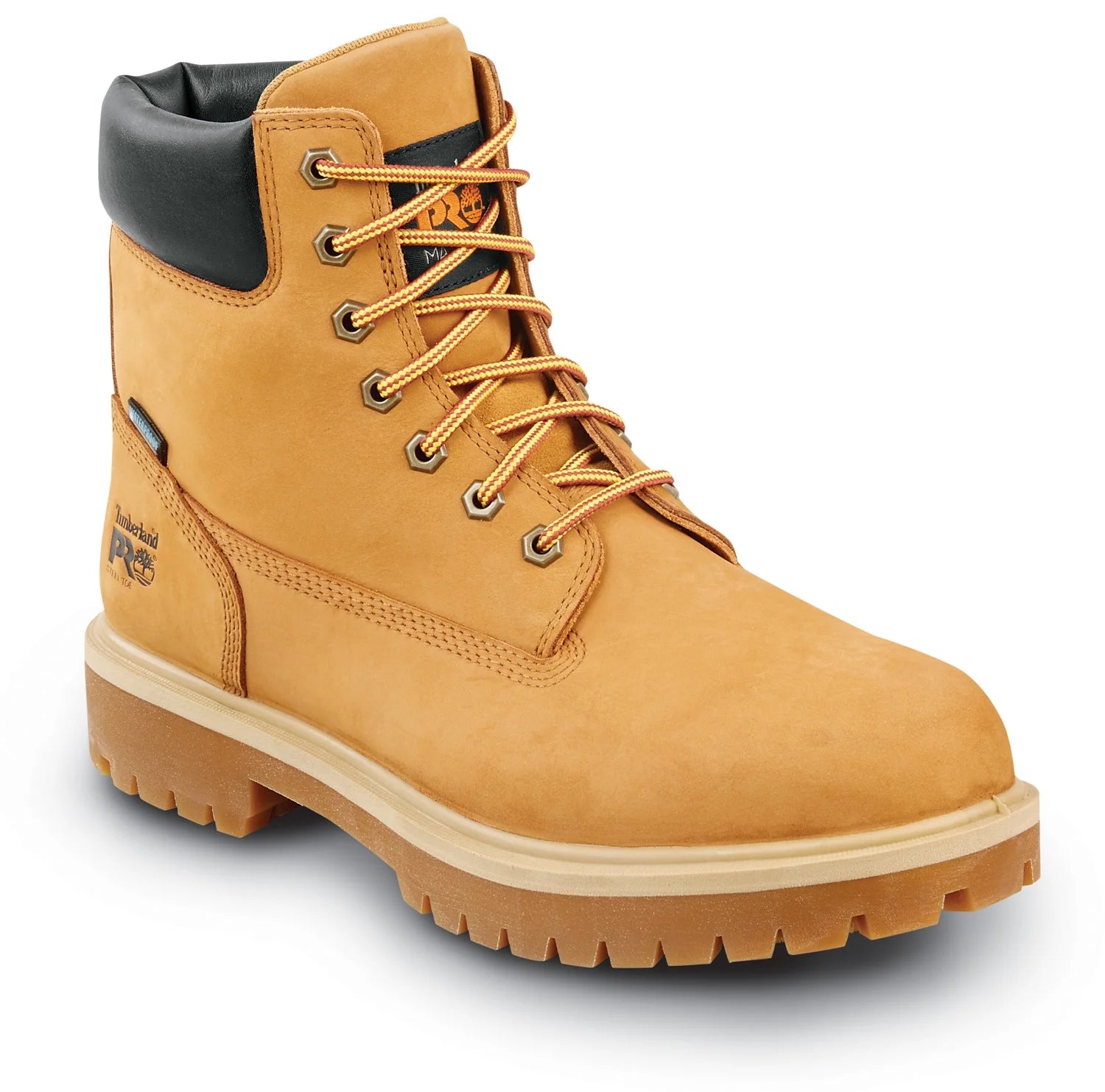 6IN Direct Attach Men'S, Wheat, Steel Toe, EH, Maxtrax Slip Resistant, WP Boot (9.5 W)