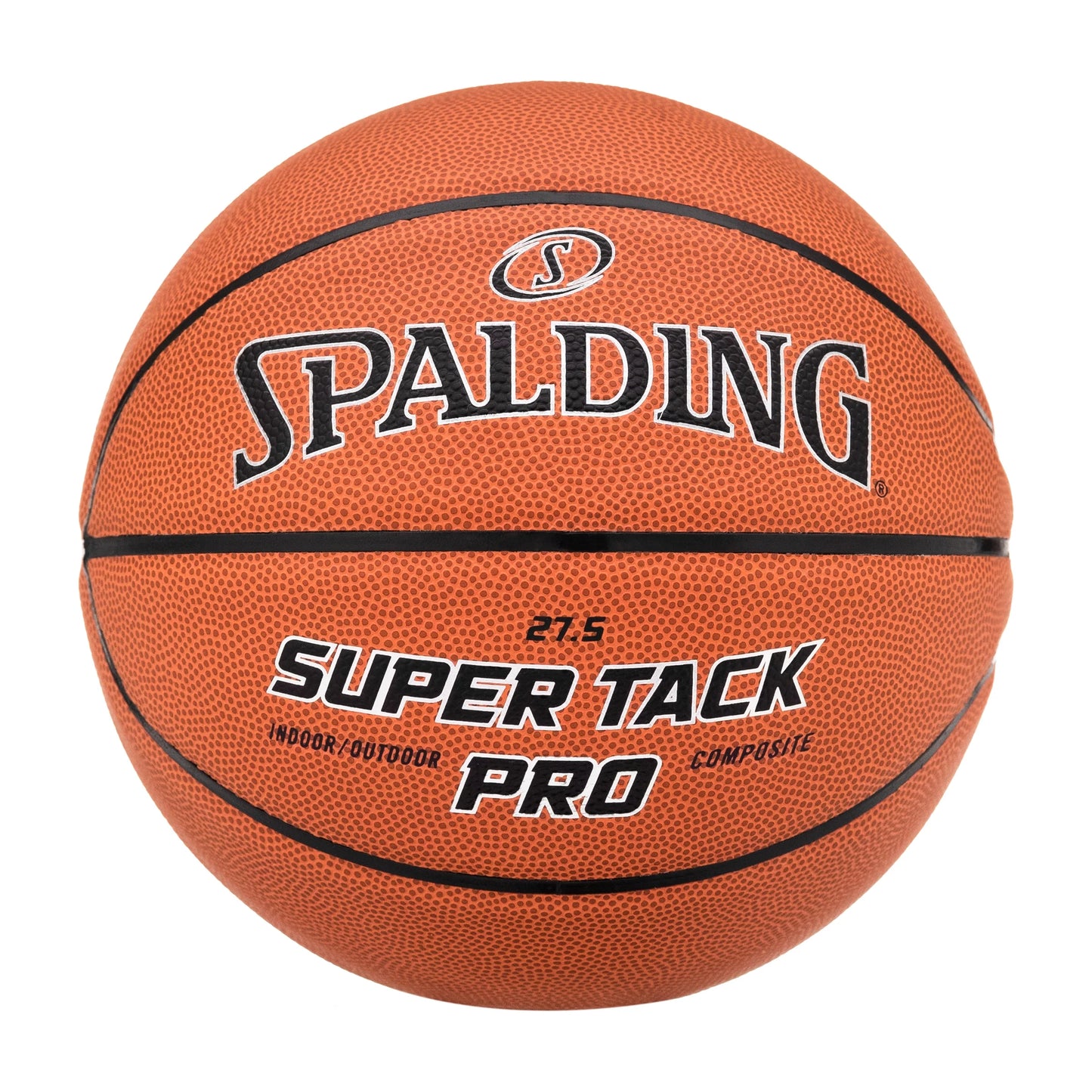 Spalding Super Tack Pro Composite Leather Basketball - Size 5, 27.5"