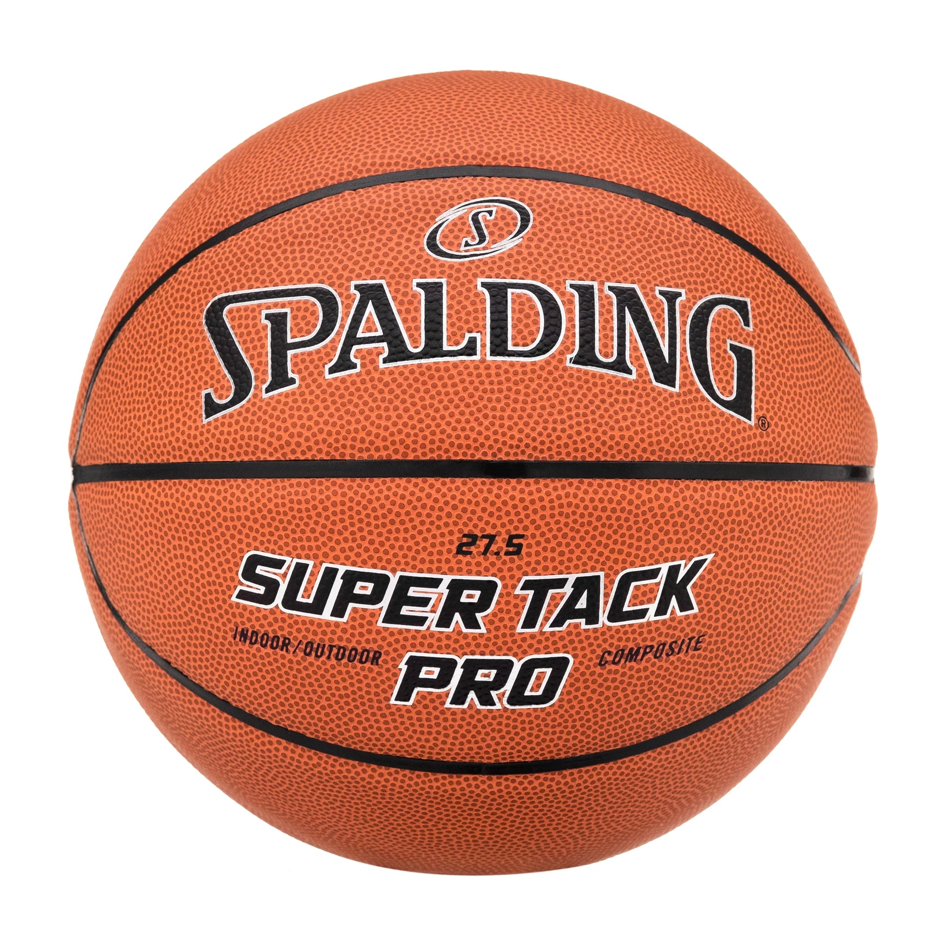 Spalding Super Tack Pro Composite Leather Basketball - Size 5, 27.5"